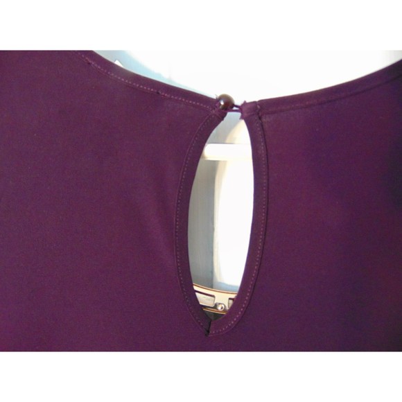 NWT top by AUW. Plum color, cold shoulder great neck detail SizeMedium - Picture 7 of 8
